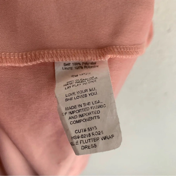 Show Me Your Mumu Noelle Flutter Wrap Dress Rustic Mauve Crisp Sz Small - Picture 7 of 7